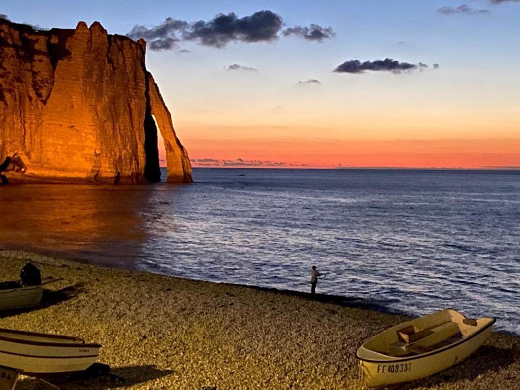 Sea View 2 Room Apartment 50M2 Etretat Luaran gambar