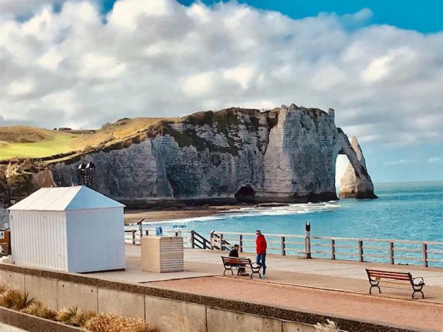 Sea View 2 Room Apartment 50M2 Etretat Luaran gambar